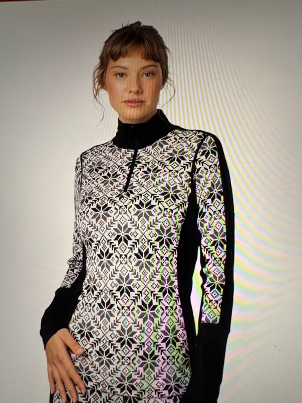 Kari Traa  Half Zip Merino Wool Baselayer Top S
